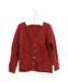 A Red Cardigans from Les Enfantines in size 3T for girl. (Front View)