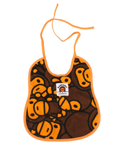 A Brown Bibs from BAPE KIDS in size O/S for boy. (Front View)