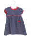 A Navy Short Sleeve Dresses from Jojo Maman Bébé in size 6-12M for girl. (Front View)