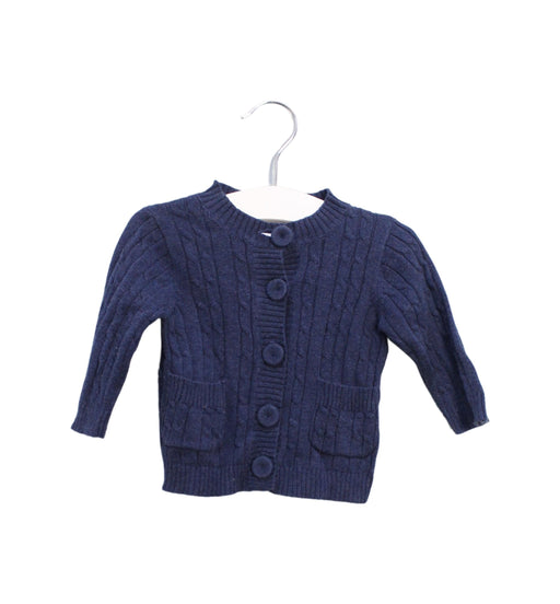 A Navy Cardigans from Seed in size Newborn for girl. (Front View)