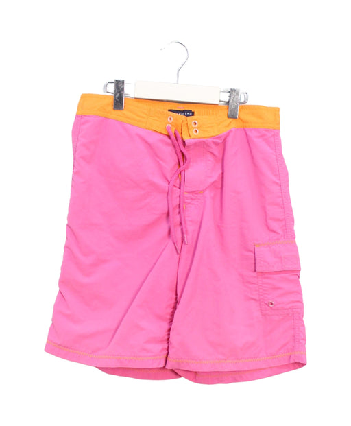 A Pink Swim Shorts from Lands' End in size 14Y for girl. (Front View)