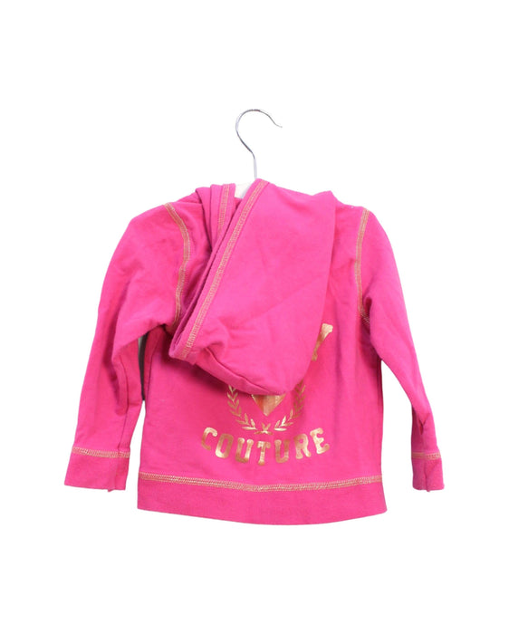 A Pink Zippered Sweatshirts from Juicy Couture in size 12-18M for girl. (Back View)
