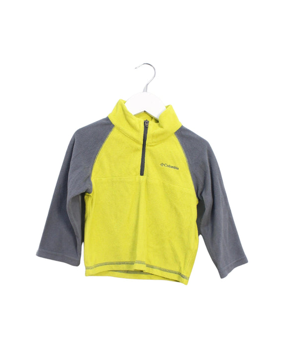 A Yellow Zippered Sweatshirts from Columbia in size 2T for boy. (Front View)