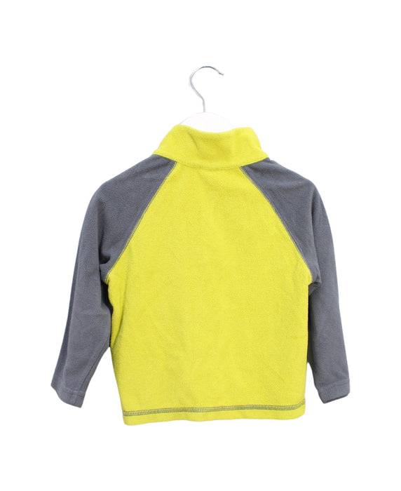 A Yellow Zippered Sweatshirts from Columbia in size 2T for boy. (Back View)