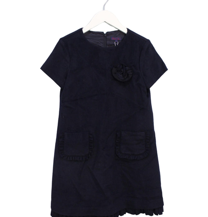 A Navy Short Sleeve Dresses from Nicholas & Bears in size 12Y for girl. (Front View)