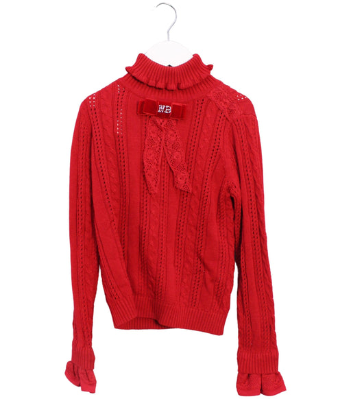 A Red Knit Sweaters from Nicholas & Bears in size 8Y for girl. (Front View)