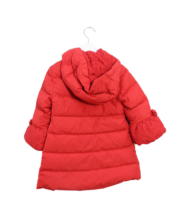 A Red Puffer/Quilted Coats & Outerwear from Nicholas & Bears in size 3T for girl. (Back View)