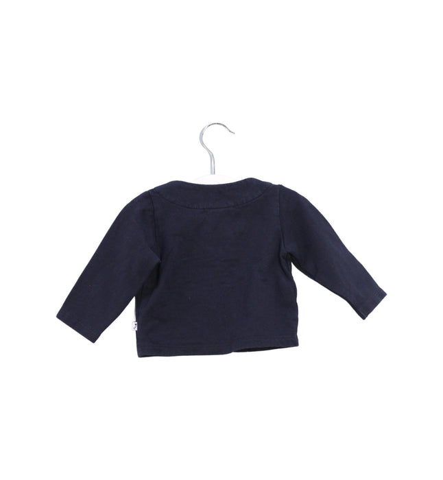 A Navy Cardigans from Jacadi in size 3-6M for girl. (Back View)