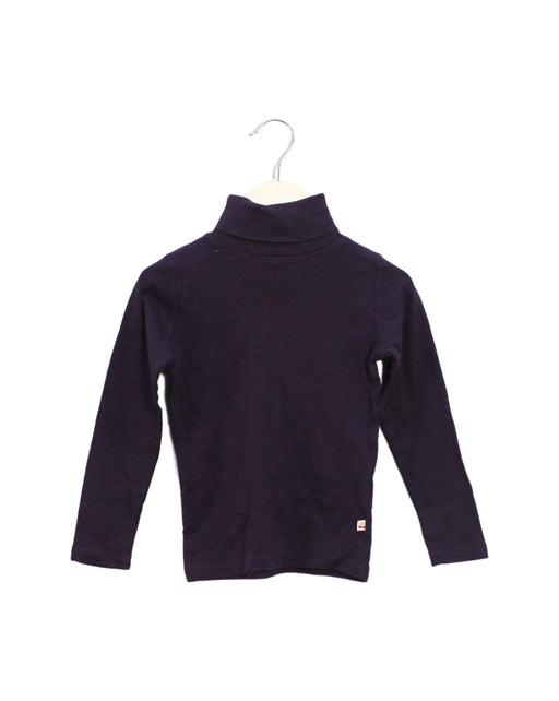 A Purple Long Sleeve Tops from Bonpoint in size 4T for girl. (Front View)