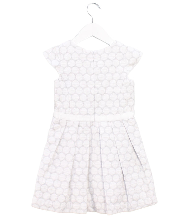 A White Sleeveless Dresses from Jacadi in size 4T for girl. (Back View)
