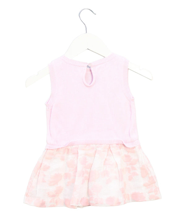 A Pink Sleeveless Dresses from Gingersnaps in size 6-12M for girl. (Back View)