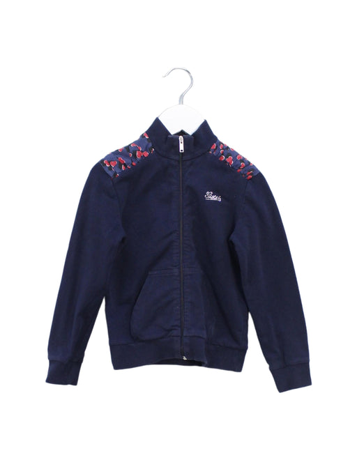 A Navy Lightweight Jackets from Gucci in size 4T for girl. (Front View)