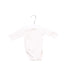 A White Long Sleeve Bodysuits from Petit Bateau in size Newborn for girl. (Front View)