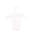 A White Long Sleeve Bodysuits from Petit Bateau in size Newborn for girl. (Back View)