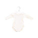 A Ivory Long Sleeve Bodysuits from Bonpoint in size 6-12M for girl. (Front View)