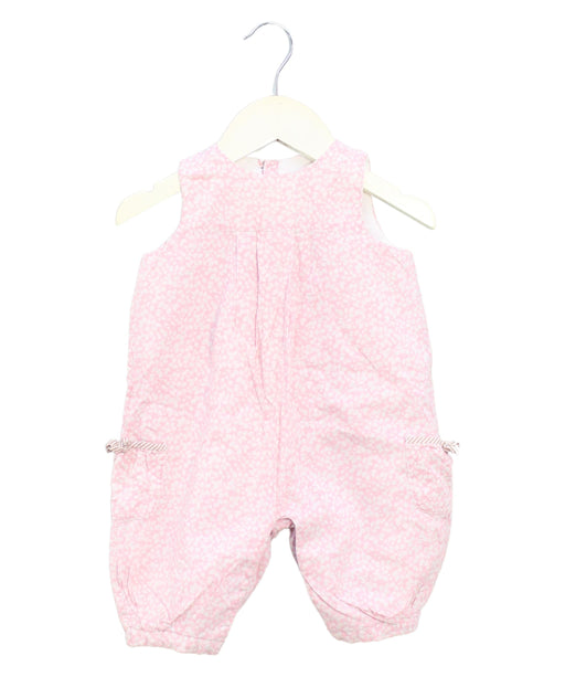 A Pink Sleeveless Jumpsuits from Jacadi in size 3-6M for girl. (Front View)