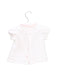 A White Short Sleeve Tops from Bout'Chou in size 0-3M for girl. (Back View)