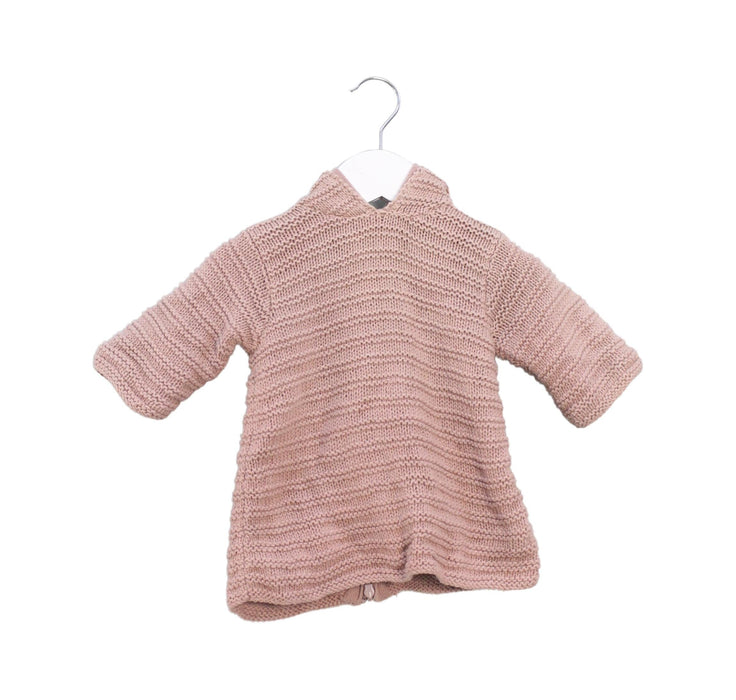 A Pink Knit Sweaters from Bonpoint in size 0-3M for girl. (Front View)