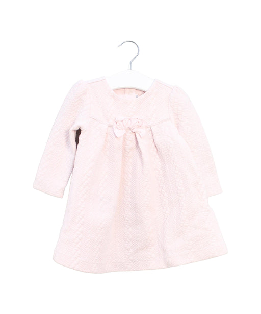 A Pink Long Sleeve Dresses from Janie & Jack in size 12-18M for girl. (Front View)