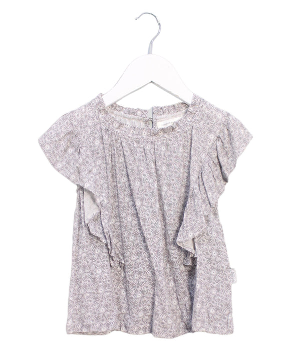 A Grey Short Sleeve Tops from Copenhagen Delights in size 2T for girl. (Front View)