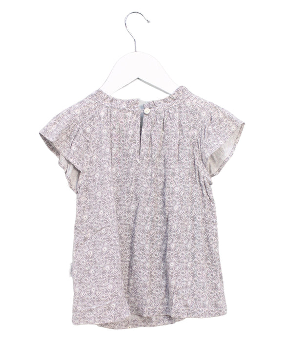 A Grey Short Sleeve Tops from Copenhagen Delights in size 2T for girl. (Back View)