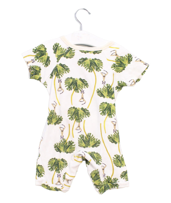 A White Rompers from Apple Park in size 6-12M for neutral. (Back View)