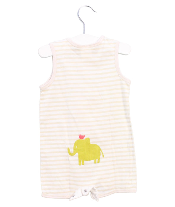 A Ivory Rompers from Jim Thompson in size 3-6M for boy. (Back View)