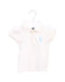 A White Short Sleeve Polos from Ralph Lauren in size 6-12M for girl. (Front View)