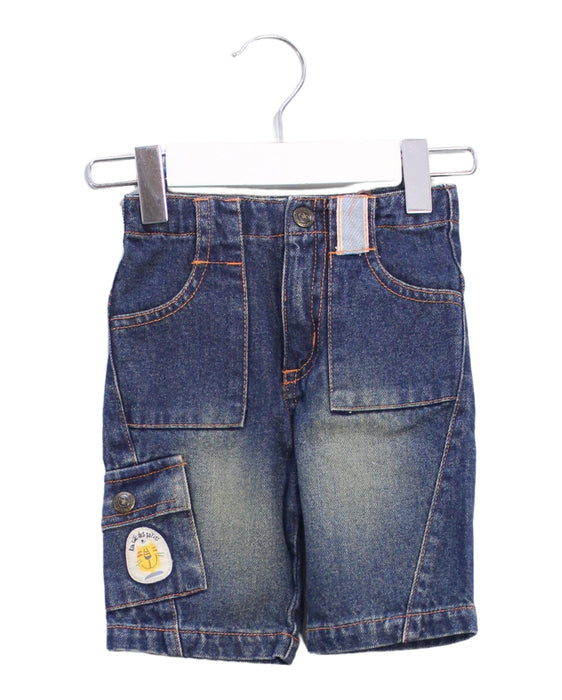 A Blue Jeans from La Compagnie des Petits in size 0-3M for boy. (Front View)