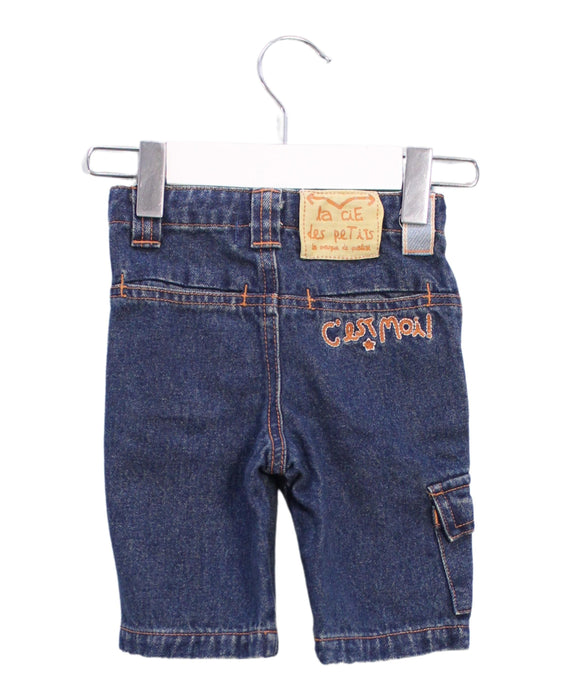 A Blue Jeans from La Compagnie des Petits in size 0-3M for boy. (Back View)