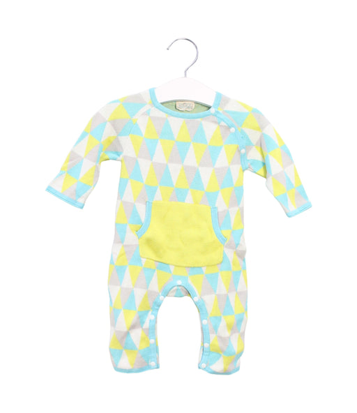 A Blue Long Sleeve Jumpsuits from CIGOGNE Bébé in size 3-6M for boy. (Front View)