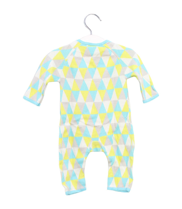 A Blue Long Sleeve Jumpsuits from CIGOGNE Bébé in size 3-6M for boy. (Back View)
