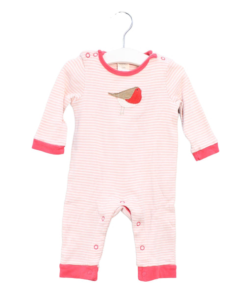 A Pink Long Sleeve Jumpsuits from Boden in size 3-6M for girl. (Front View)