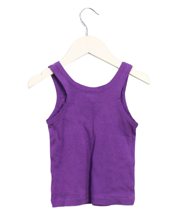 A Purple Sleeveless Tops from Anna Sui in size 2T for girl. (Back View)