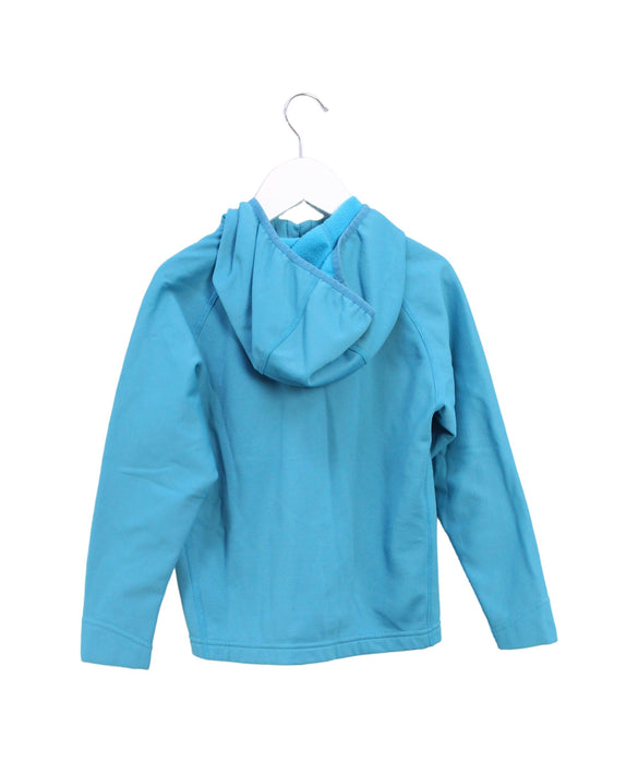 A Teal Lightweight Jackets from Mont-bell in size 4T for girl. (Back View)