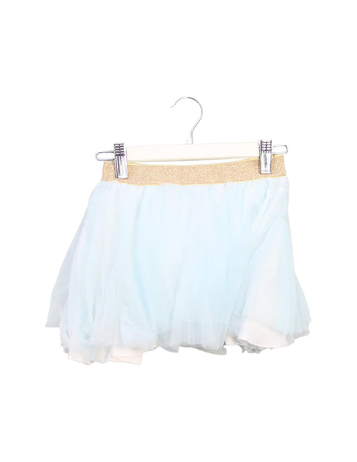 A Teal Tulle Skirts from Petit Bateau in size 6T for girl. (Front View)