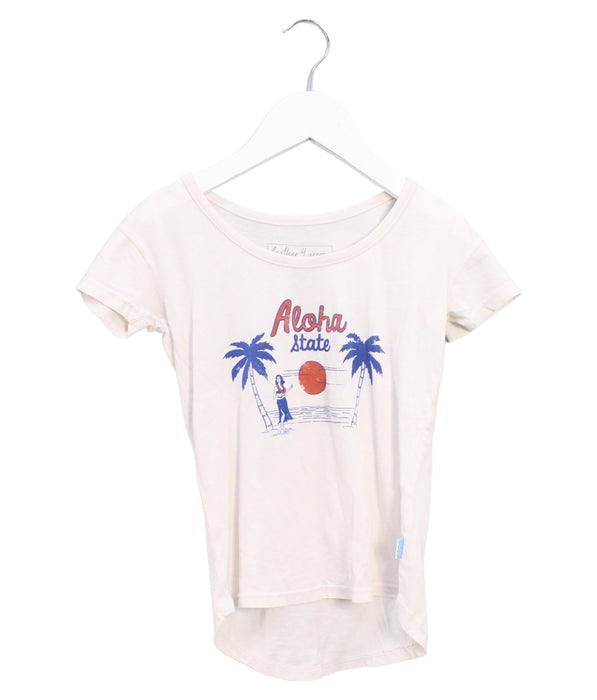A Ivory Short Sleeve T Shirts from Feather 4 Arrow in size 4T for girl. (Front View)