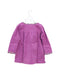 A Purple Long Sleeve Dresses from Little Mercerie in size 3T for girl. (Back View)