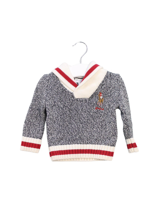A Grey Knit Sweaters from Ralph Lauren in size 3-6M for boy. (Front View)
