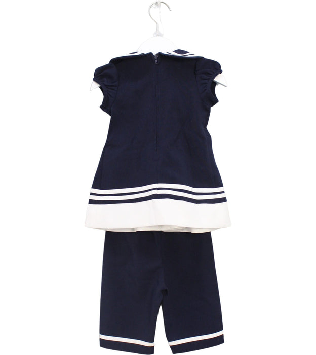 A Navy Pants Sets from Bonnie Jean in size 2T for girl. (Back View)