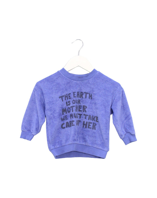 A Blue Crewneck Sweatshirts from Mini Rodini in size 12-18M for boy. (Front View)