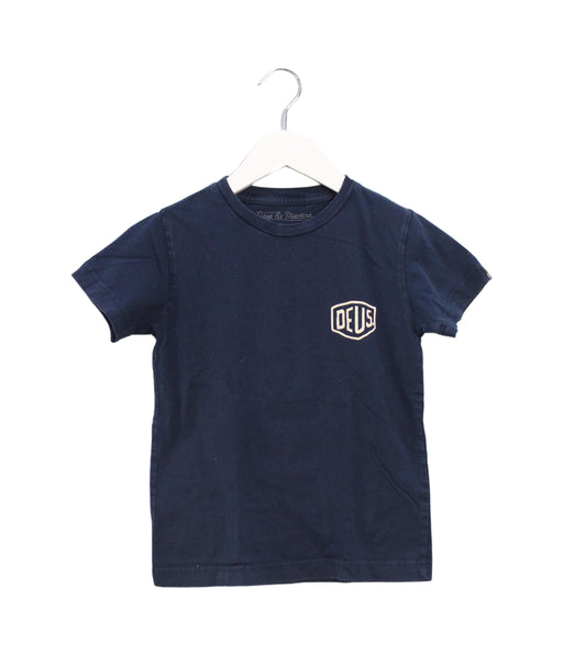 A Navy Short Sleeve T Shirts from Deus Ex Machina in size 4T for boy. (Front View)