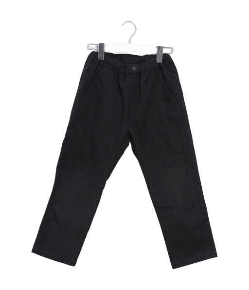 A Black Casual Pants from Green Label Relaxing in size 5T for boy. (Front View)