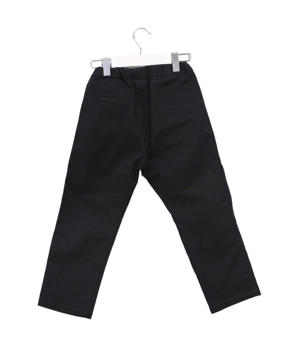 A Black Casual Pants from Green Label Relaxing in size 5T for boy. (Back View)