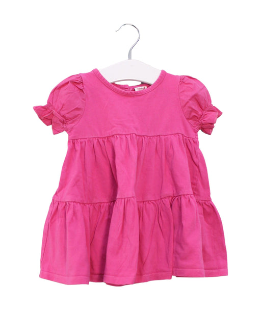 A Pink Short Sleeve Dresses from Seed in size 12-18M for girl. (Front View)