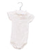 A White Short Sleeve Bodysuits from Petit Bateau in size 6-12M for boy. (Front View)