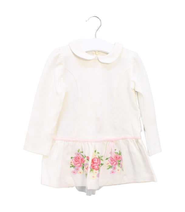 A White Sweater Dresses from I Pinco Pallino in size 18-24M for girl. (Front View)