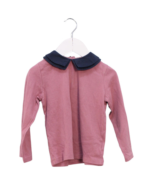 A Pink Long Sleeve Tops from Mamas & Papas in size 3T for girl. (Front View)