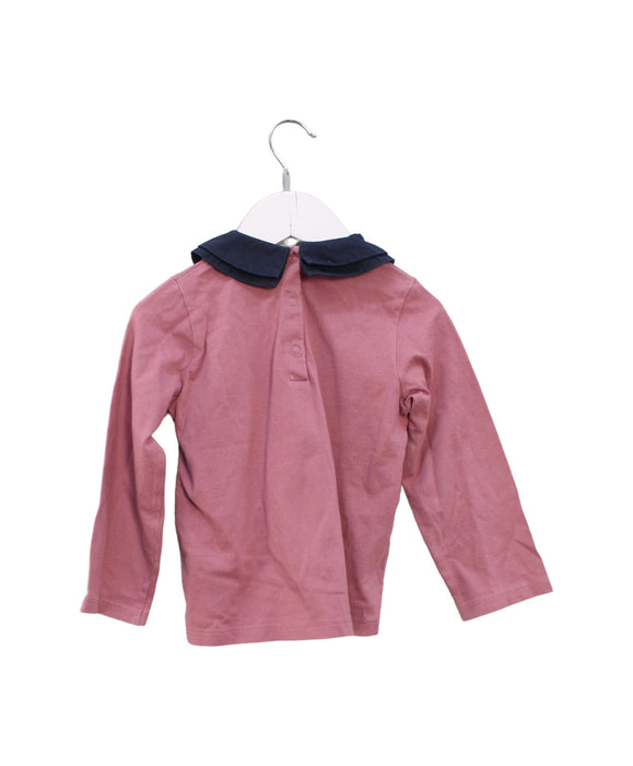 A Pink Long Sleeve Tops from Mamas & Papas in size 3T for girl. (Back View)