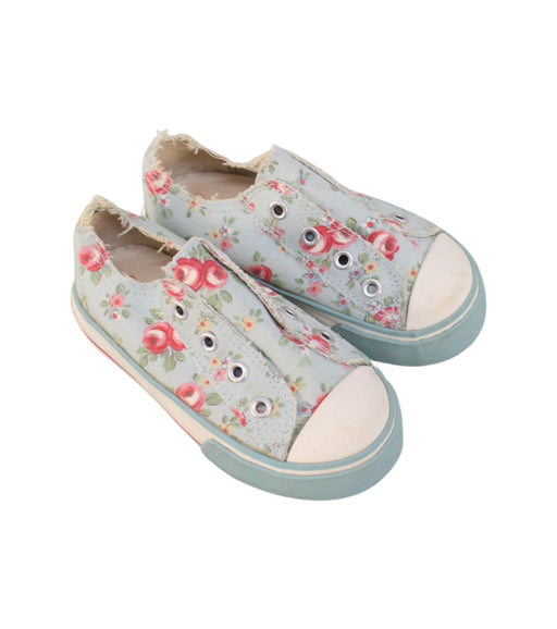 A Blue Slip Ons from Cath Kidston in size 3T for girl. (Front View)